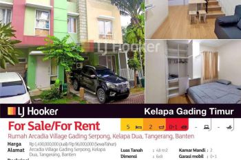 Rumah Arcadia Village Gading Serpong, Kelapa Dua, Tangerang, Banten
