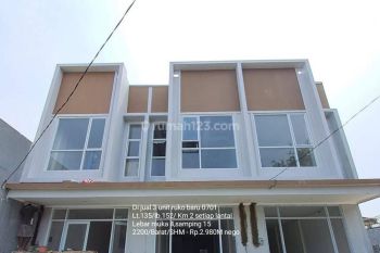 3 unit ruko baru gress 2 lantai di lokasi strategis @Villa melati mas
