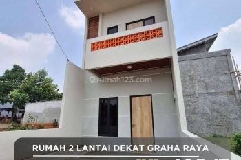 Rumah 2 lantai Model Industrial Modern akses ke graha raya Bintaro