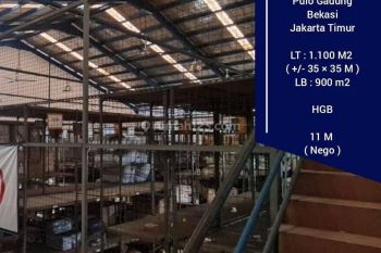 Dijual Gudang Pulo Gadung, Bekasi. Jakarta Timur