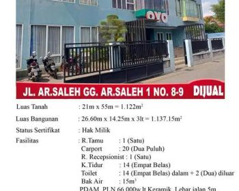 Hotel Sederhana Jl AR Saleh Blki Blkg RS