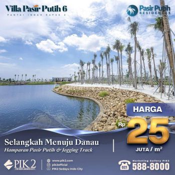 Dijual Tanah Residential Pik2 Dikelilingi Danau Eksklusif Bagus