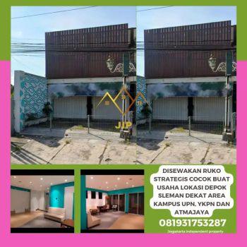Disewakan ruko strategis cocok buat usaha lokasi depok sleman