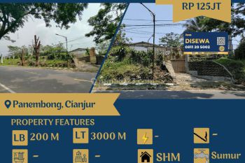 Disewakan Lahan 3000m Sebelah Gedung Bioskop Tengah Kota Cianjur