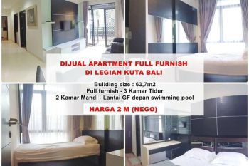 Dijual Apartmen di Grand Kuta Hotel Residence Legian Kuta Bali