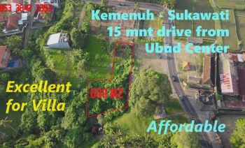6 Are Lahan Kering Akses Jalan Pribadi di Sukawati, Lingkungan Villa