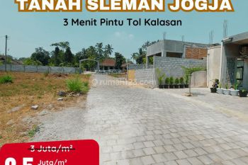 Jual Tanah Yogyakarta Siap Bangun 3 Menit Dari Pintu Tol Kalasan