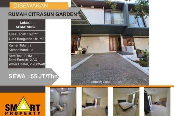Rumah Citrasun Garden Semi Furnish Bagus