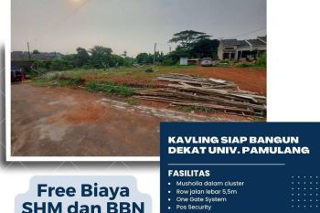 Dijual Tanah Kavling Murah di Tangerang Selatan, dengan skema Cash/Cash Bertahap