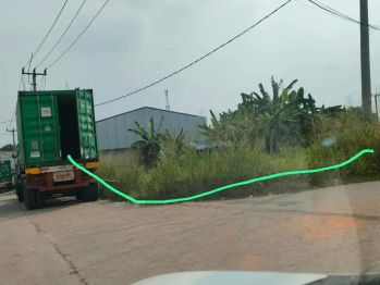 Tanah kavling untuk industri luas 500 m akses kontainer 40 feet