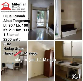 Dijual Cepat Rumah Minimalis Alam Sutera Tangerang