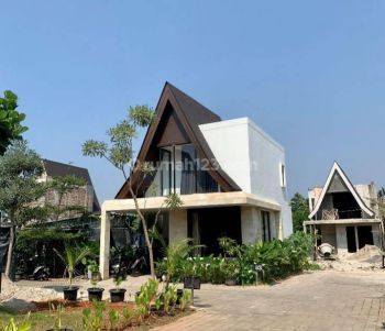 Rumah 2 Lt Premium Arsitektur Nusantara Limo Depok Hanya 20 Menit Mrt Fatmawati