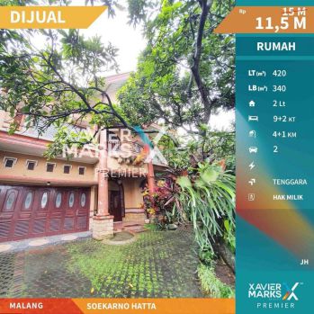 Properti Langka Rumah Poros Jalan Soekarno Hatta Malang