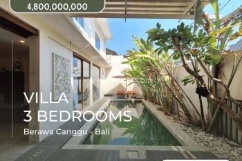 Priced At Idr 4,8 Billion As Freehold, Villa With 3 Bedrooms Semi Furnished In