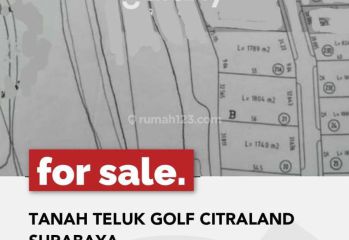 Tanah Kavling Di Teluk Golf Citraland Surabaya Barat