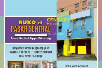 Ruko Pasar Central 3 Lantai Siap Pakai Di Lippo Cikarang