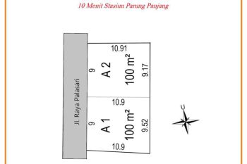 850 Meter Kantor Desa Palasari Tanah Kapling Tangerang