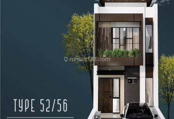 Rumah 2 lantai design kontemporer di cimanggis 600 jutaan