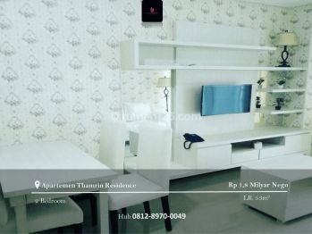 Dijual Apartment Thamrin Residence 2 BR Full Furnished Tower E