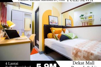 DIJUAL KOST GAJAH MADA JAK-PUS Full Sewa 17 Kamar Fully Furnished Dekat Mall RS