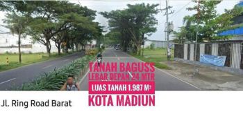 DIJUAL Tanah Baguss LD 24 mtr, Ringroad Barat-Kota MADIUN