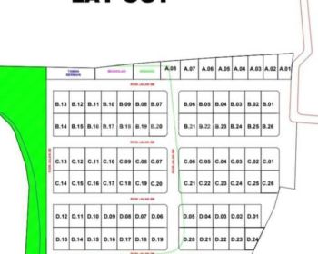 Tanah ka di Cluster
 residence 70-80 SHM m²