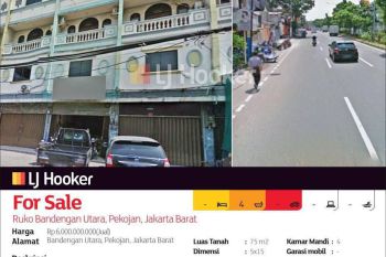 Ruko Jl. Bandengan Utara Raya, Pejagalan, Jakarta Barat