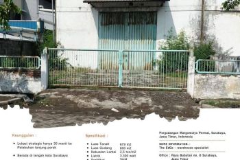 Gudang Margomulyo Permai Tengah Kota Surabaya Dekat Pelabuhan