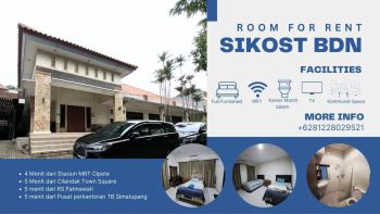 Disewakan Kamar Kos - SIKOST BDN II (lokasi strategis) MRT Cipete