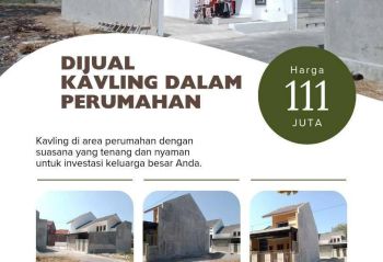 Kavling Murah di Perumahan Gedongan Baki Dekat Pasar Daleman Baki