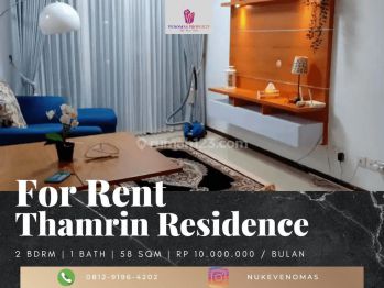 Disewakan Apartemen Thamrin Residence 2 Bedroom Full Furnished