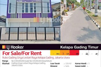 Ruko Gading Griya Lestari Raya Kelapa Gading, Jakarta Utara