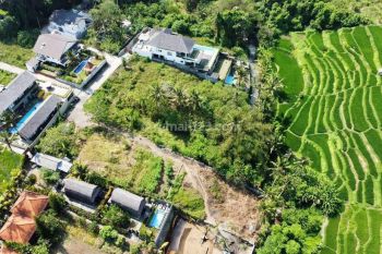 Tanah View Sawah Terasering di Mas Ubud Dkt Ke Central Ubud