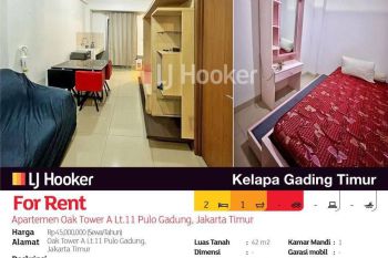 Apartemen Oak Tower A Lt.11 Pulo Gadung, Jakarta Timur
