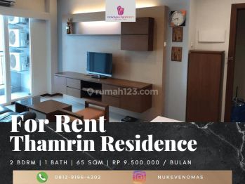 Sewa Apartemen Thamrin Residence 2 Bedroom Lantai Tinggi Furnished