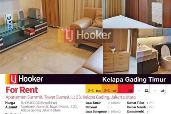 Apartemen Summit Kelapa Gading Tower Everest 1 Lantai 23 Kelapa Gading, Jakarta
