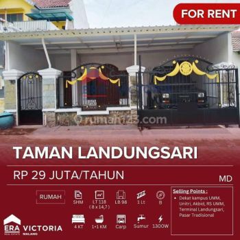 Rumah di Sewakan dekat Kampus UMM, Unitri, RS UMM, Terminal Landungsari.