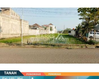 Tanah SHM 3.495 m² Siap Bangun di Ponorogo