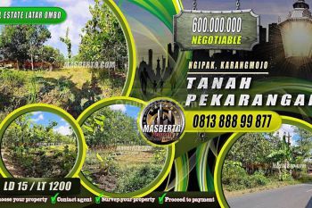 Tanah Pekarangan di Gunung Kidul