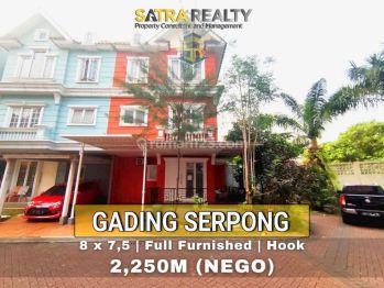 Rumah Di Cluster Gading Serpong Hook Pojok Parkir Luas Banyak Fasilitas