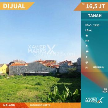 Dijual Tanah Luas di Daerah Suhat Lowokwaru Malang
