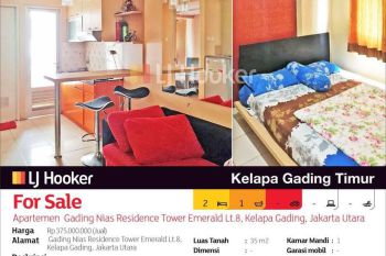 Apartemen Gading Nias Residence Tower Emerald Lantai 8, Kelapa Gading, Jakarta