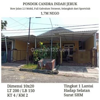 Rumah Murah Pondok Candra Indah Jeruk Waru Dkt Juanda Tambak Rejo Kutisari