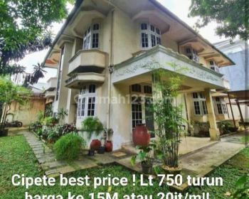 Murah Rumah Cipete 750m2 20jt m Lingkungan Bagus Tak Banjir Nego