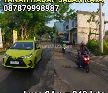 Tanah Hadap Jalan Raya Untuk Kios, Ruko, Kantor, Usaha