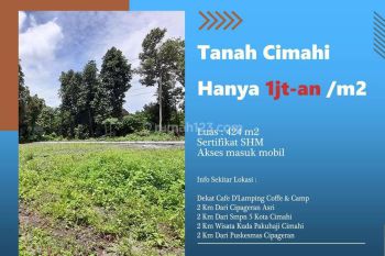 Tanah Area Cimahi Cipageran Nempel Jalan Aspal SHM
