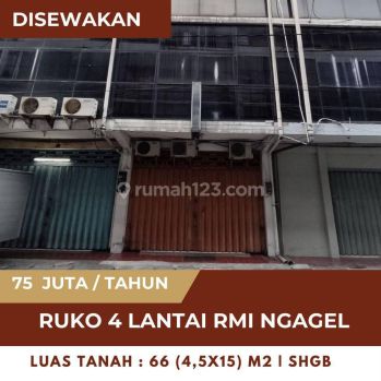 Nego Sampai Deal Ruko 4 Lantai Siap Pakai Komplek Rmi Ngagel