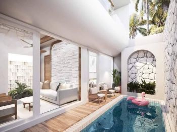 Villa Modern Tropical View Ricefield With Furnished Area Kedungu