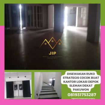 Disewakan ruko strategis cocok buat kantor lokasi depok sleman
