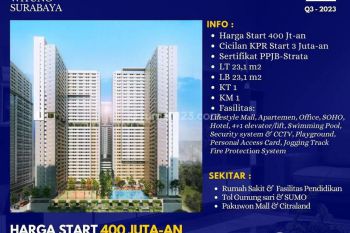 Apartemen Vittorio Citraland Wiyung Surabaya Barat Murah Strategis Dkt Pakuwon